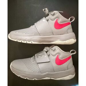 NWOB Nike Boys Team Hustle D 8 (GS) Size 4.5Y Gray Racer Pink